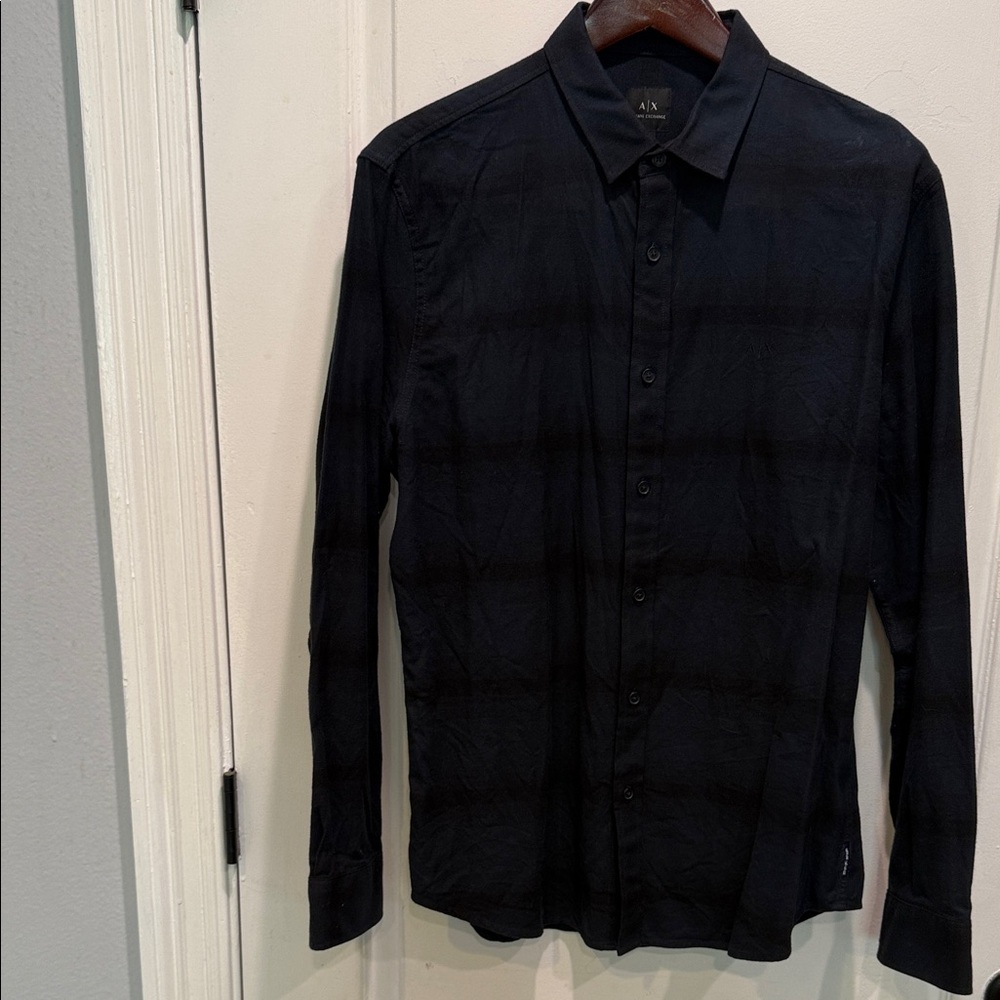 Armani Exchange Men's Black Casual Shirt